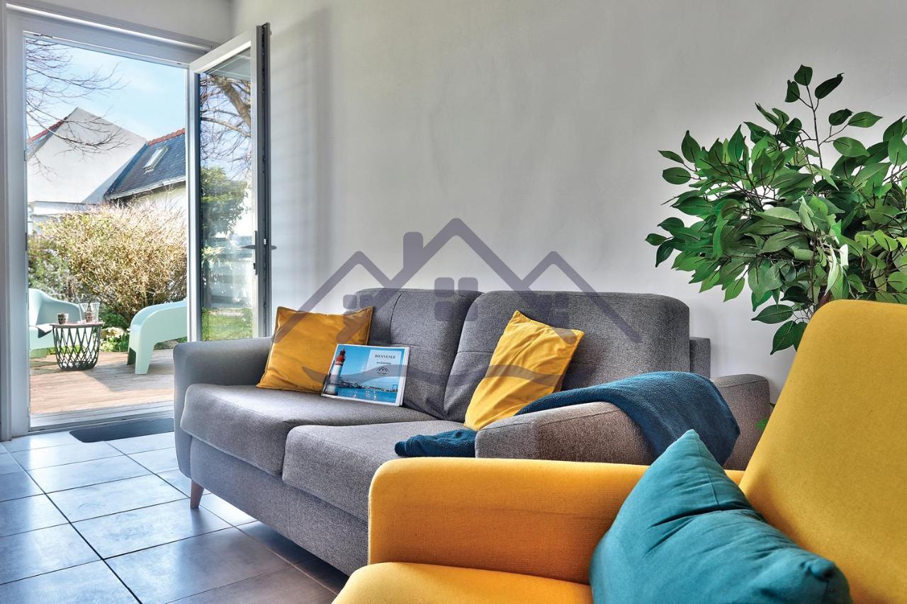 Localise - M33B - Kerbraz, Maison En Duplex Avec Jardin Clos Au Guilvinec - Tout A Pied, Plages, Port, Centre, Commerces, Marche - Wif Inclus - Linge De Lit Inclus Villa Exterior foto